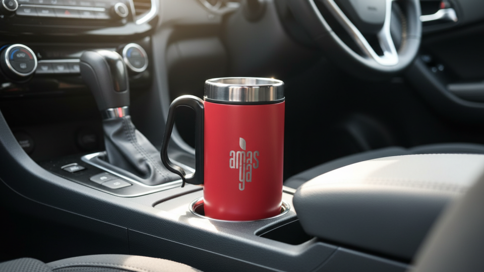 Kırmızı Çelik Mat Termos